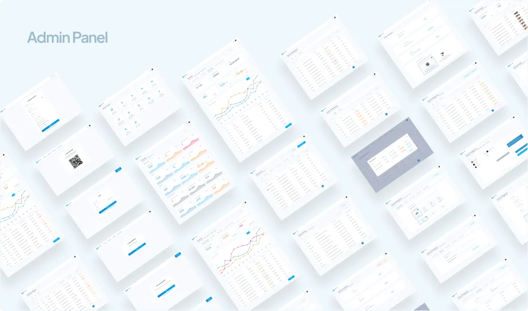 Final admin panel designs