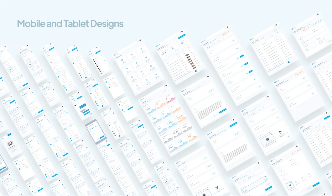 Mobile and tablet designs