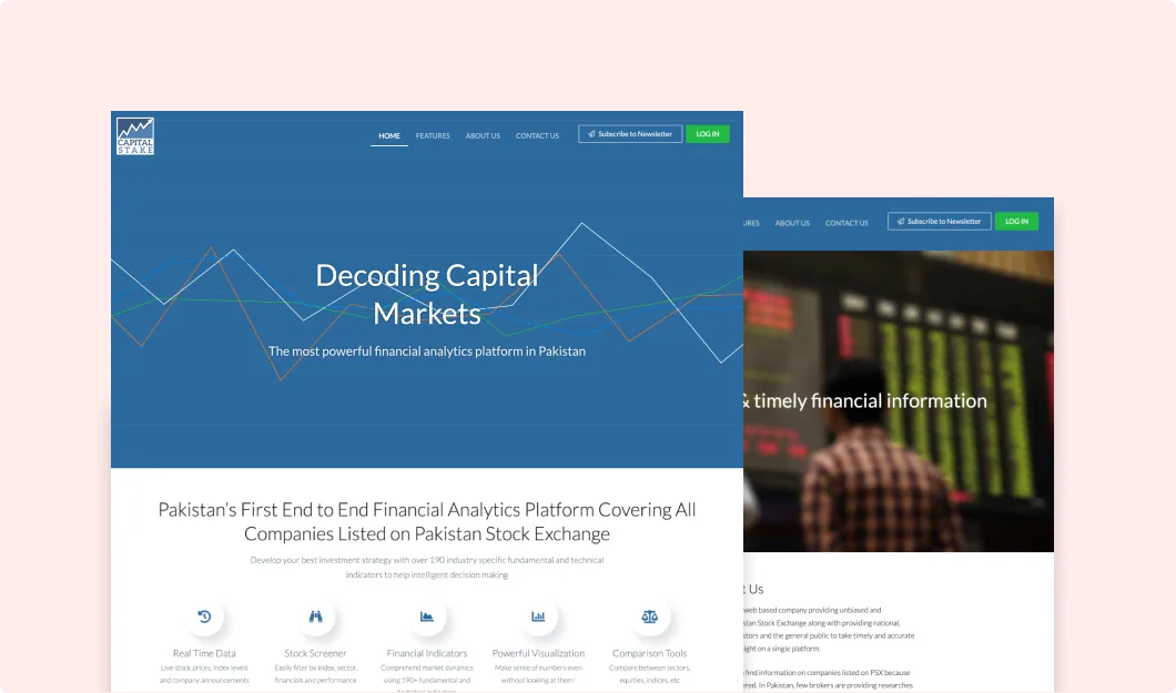The old CapitalStake website