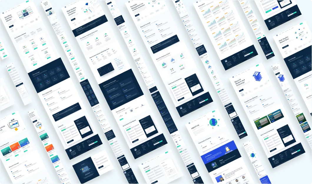 Pages of the redesigned CapitalStake website
